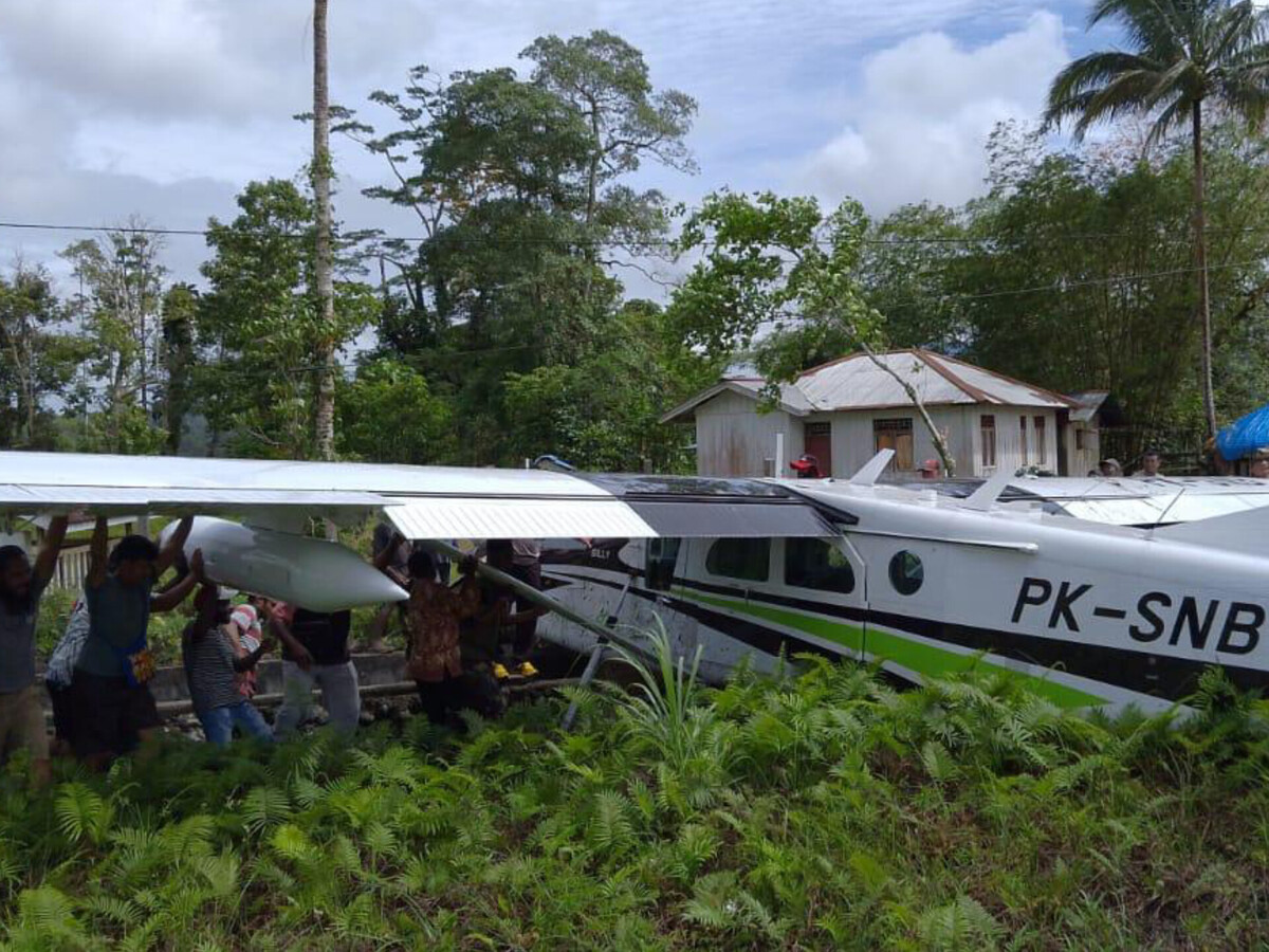 Smart Air Plane Slips in Nduga, Fourth Incident This Year Kompas.id